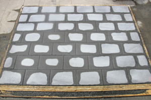  Fig. 14a: Prolonged drying of pavers ... 