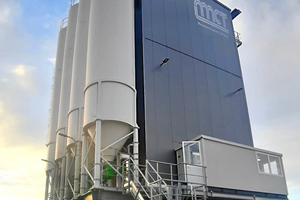  The new tower mixing plant after completion 