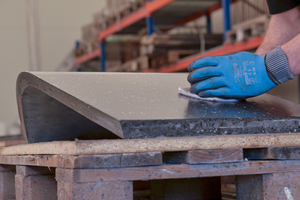  Production of the slender textile-reinforced concrete terrazzo elements 