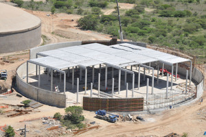  Production of a water tank using hollowcore roofing 