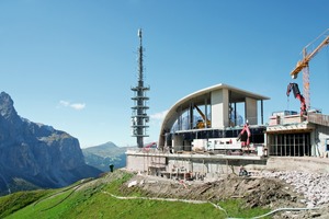  The new upper station of the Dantercepies cable car Selva di Val Gardena, South Tyrol 