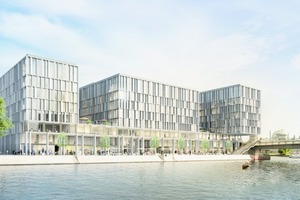  In the design phase, the architects had to consider many different aspects, including smooth office operation, public access to the waterfront, the surrounding urban structure, and sustainability 