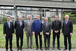  Hosts and speakers for this year’s Dyckerhoff Weiss Cast Stone Convention (from left to right): Martin Möllmann, Andreas Kruse, Dr. Karl-Uwe Voss, Dr. Marcus Paul, Harry Schwab, Professor Dr. Andreas Gerdes, and Christian Bechtoldt 